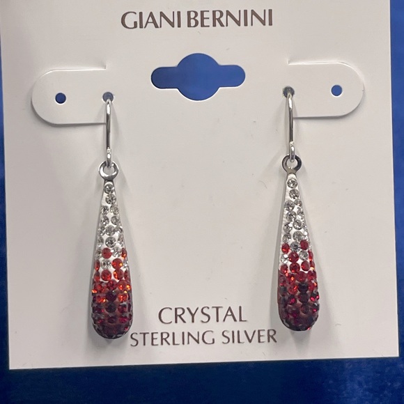 Giani Bernini Crystal sterling silver Earrings - Picture 2 of 3